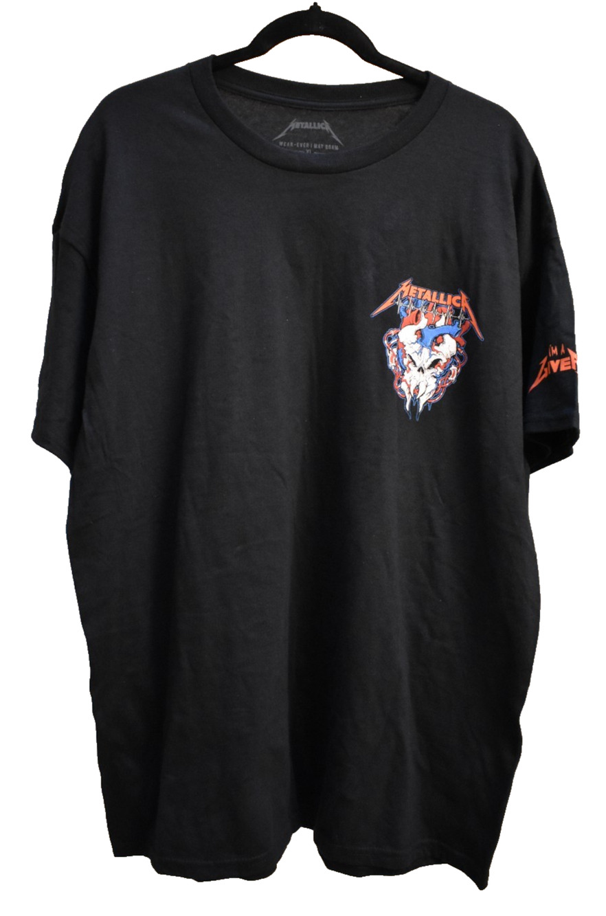 METALLICA x American Red Cross Blood Drive Shirt XL Art By Squindo I’m A Giver